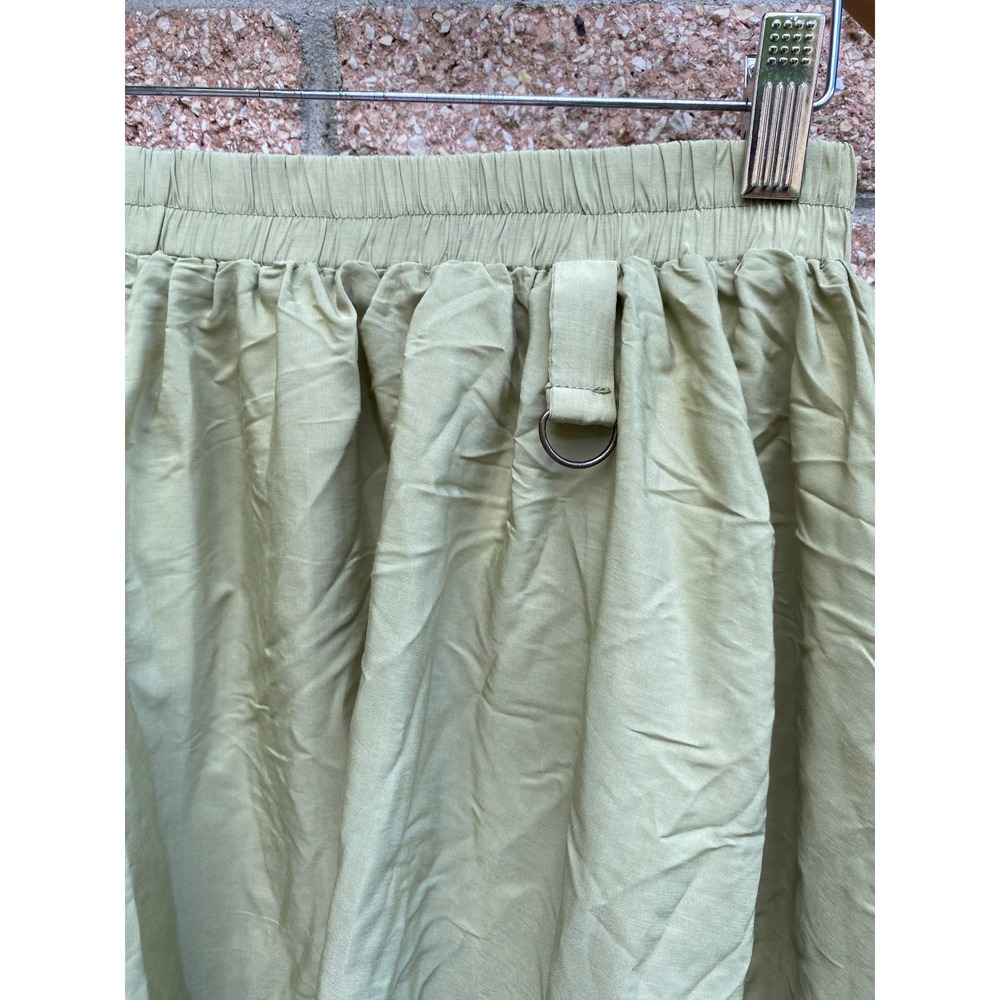 Scarlet Darkness Maxi Skirt Lace Trim Petticoat Medium Green Prairie Goth Fairy - Picture 3 of 7